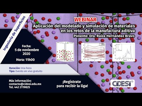 Webinar: Aplicación del modelado y simulación de materiales en los retos de la manufactura aditiva
