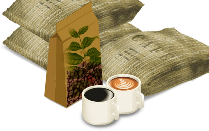 Proceso de producción de café