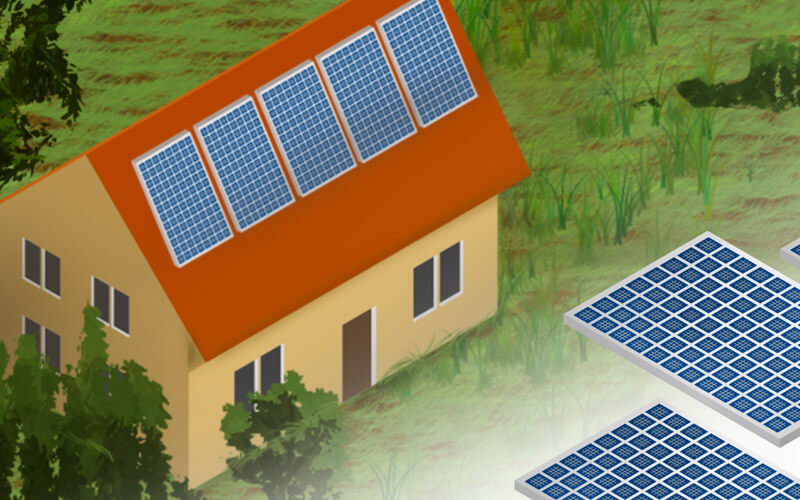 Energía solar: energía eléctrica