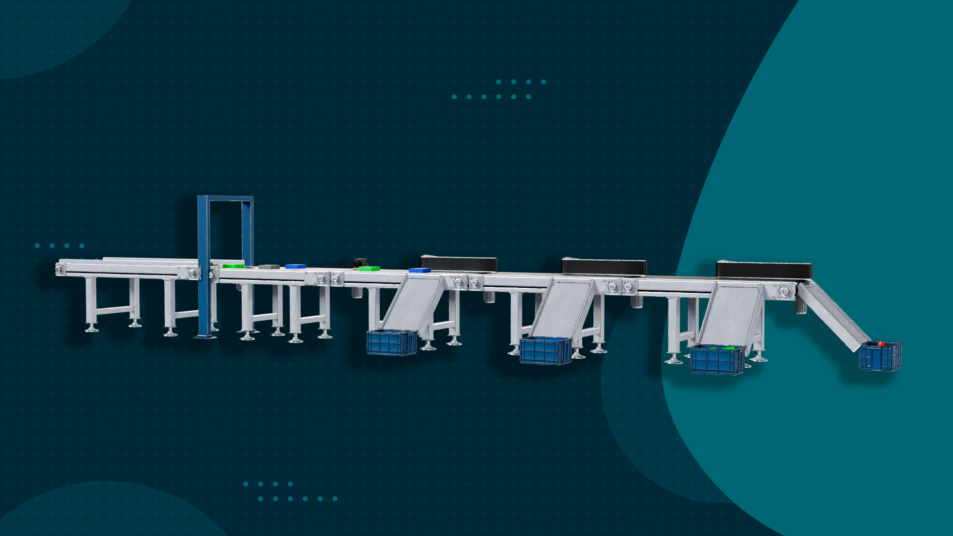 Celda de manufactura automatizada con sistema de clasificación y acumulación