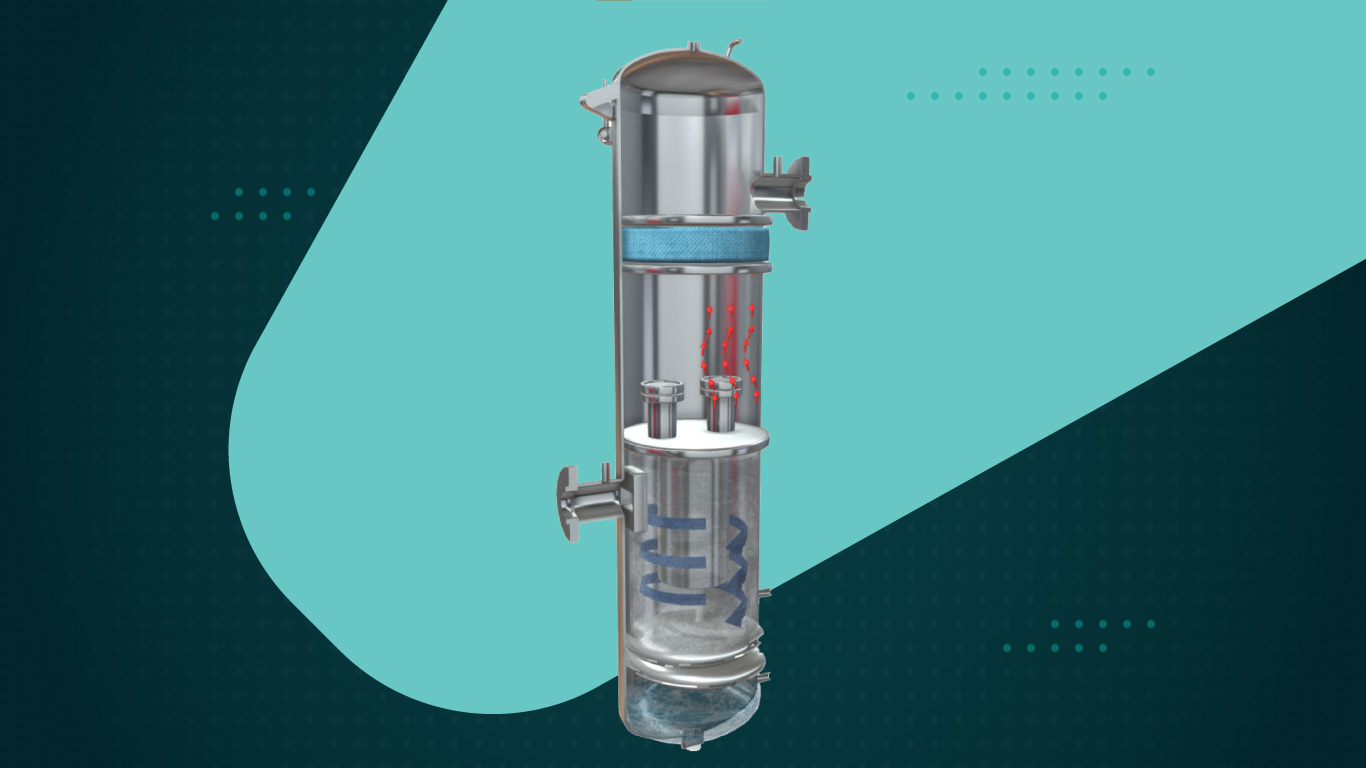 Separador vertical gas-líquido