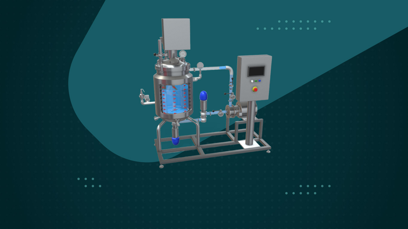 Reactor batch con chaqueta