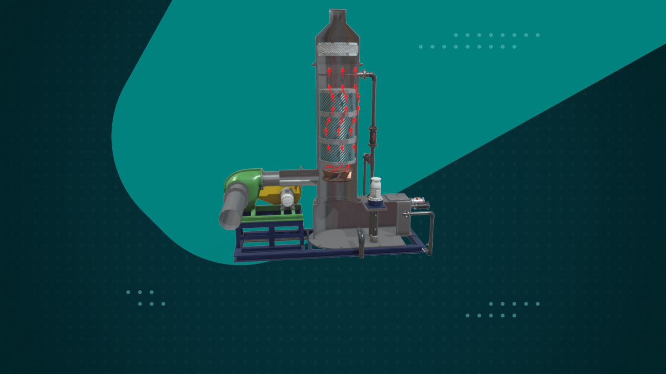 Columna de absorción de gases