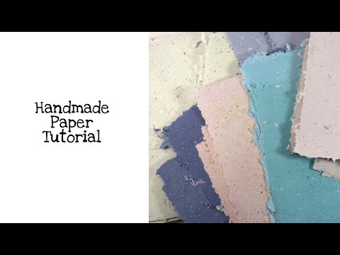 Elaboración de papel artesanal